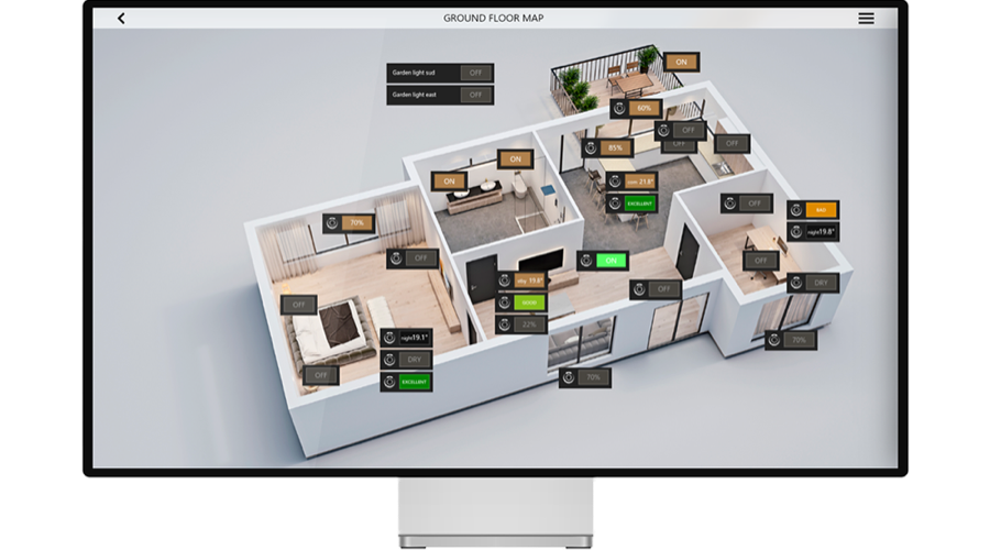 ekinex Delégo Suite – Hotel-Supervision am Bildschirm