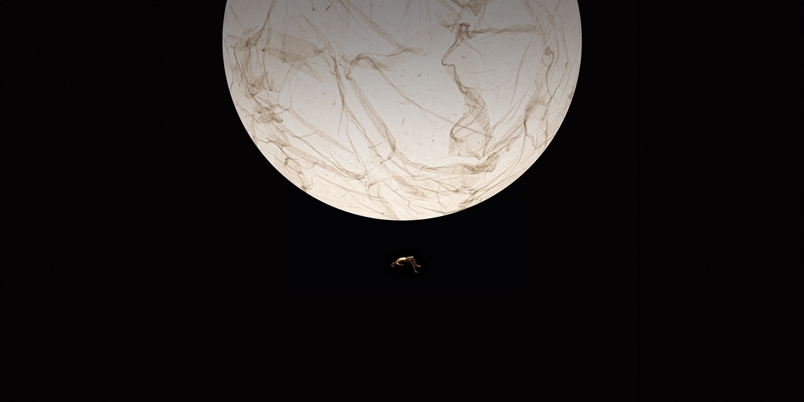 Davide Groppi Moon – Pendelleuchte wie ein leuchtender Vollmond