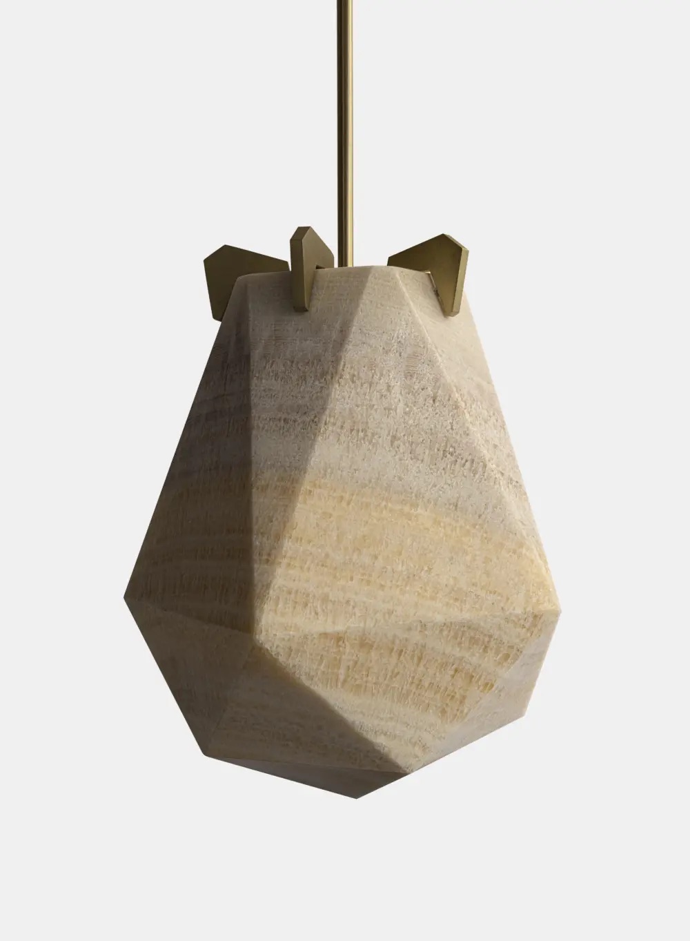 Gabriel Scott Briolette Pendelleuchte aus Onyx-Stein