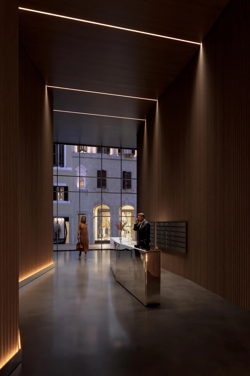 kreon Lichtsystem trace in architektonischer Umgebung