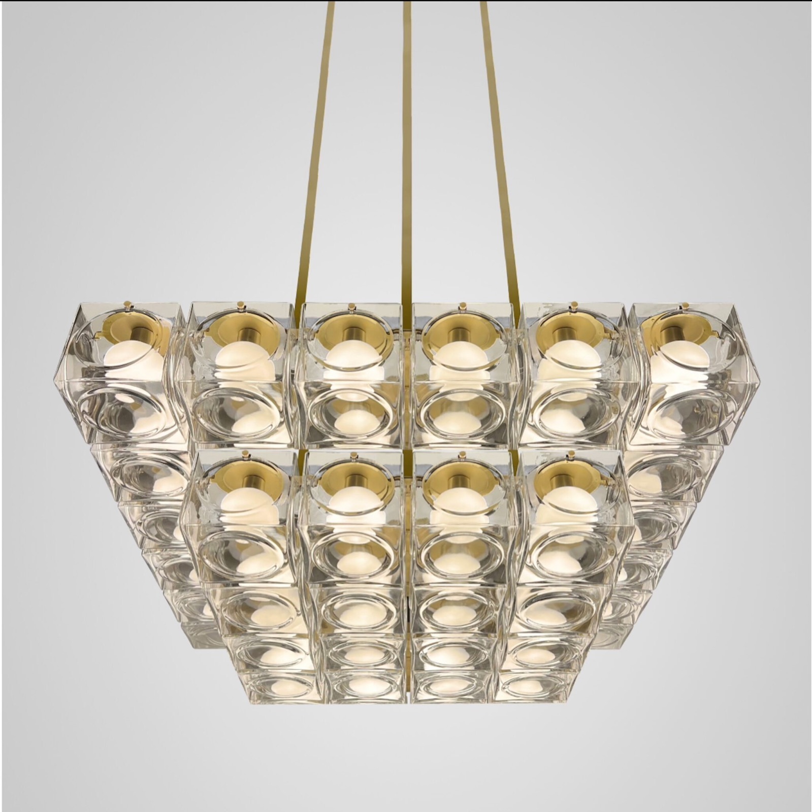 Chant Kronleuchter von Lee Broom aus klarem Glas