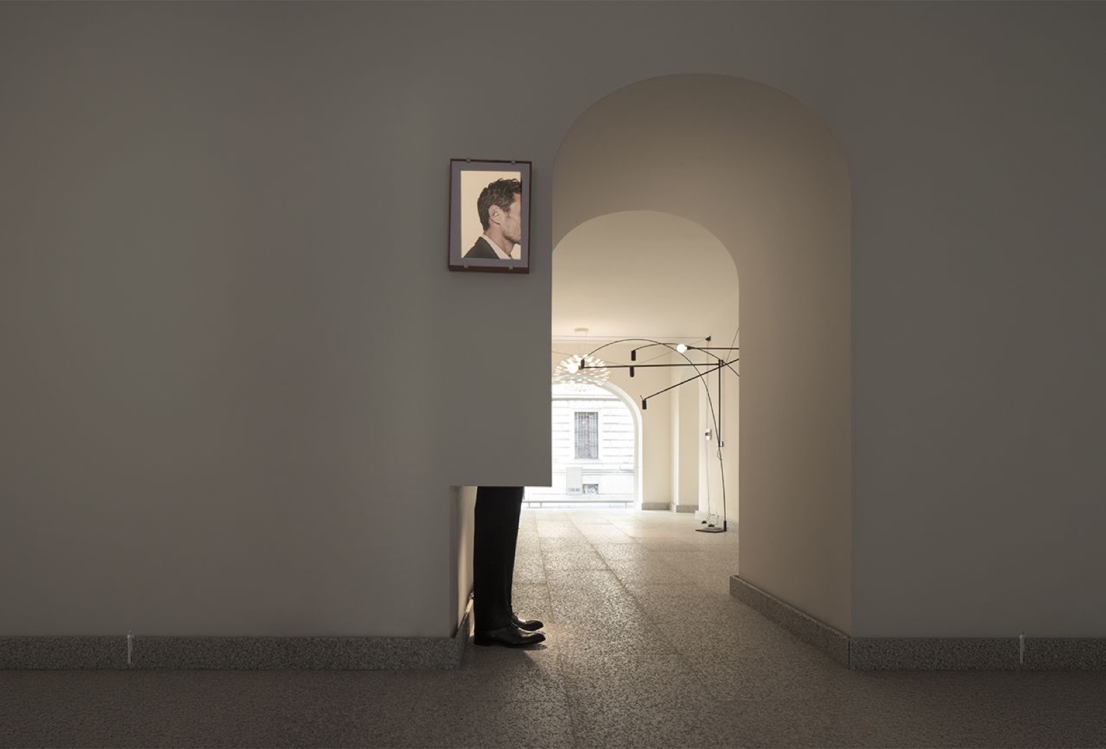 Lichtinstallation von Nemo in historischer Architektur