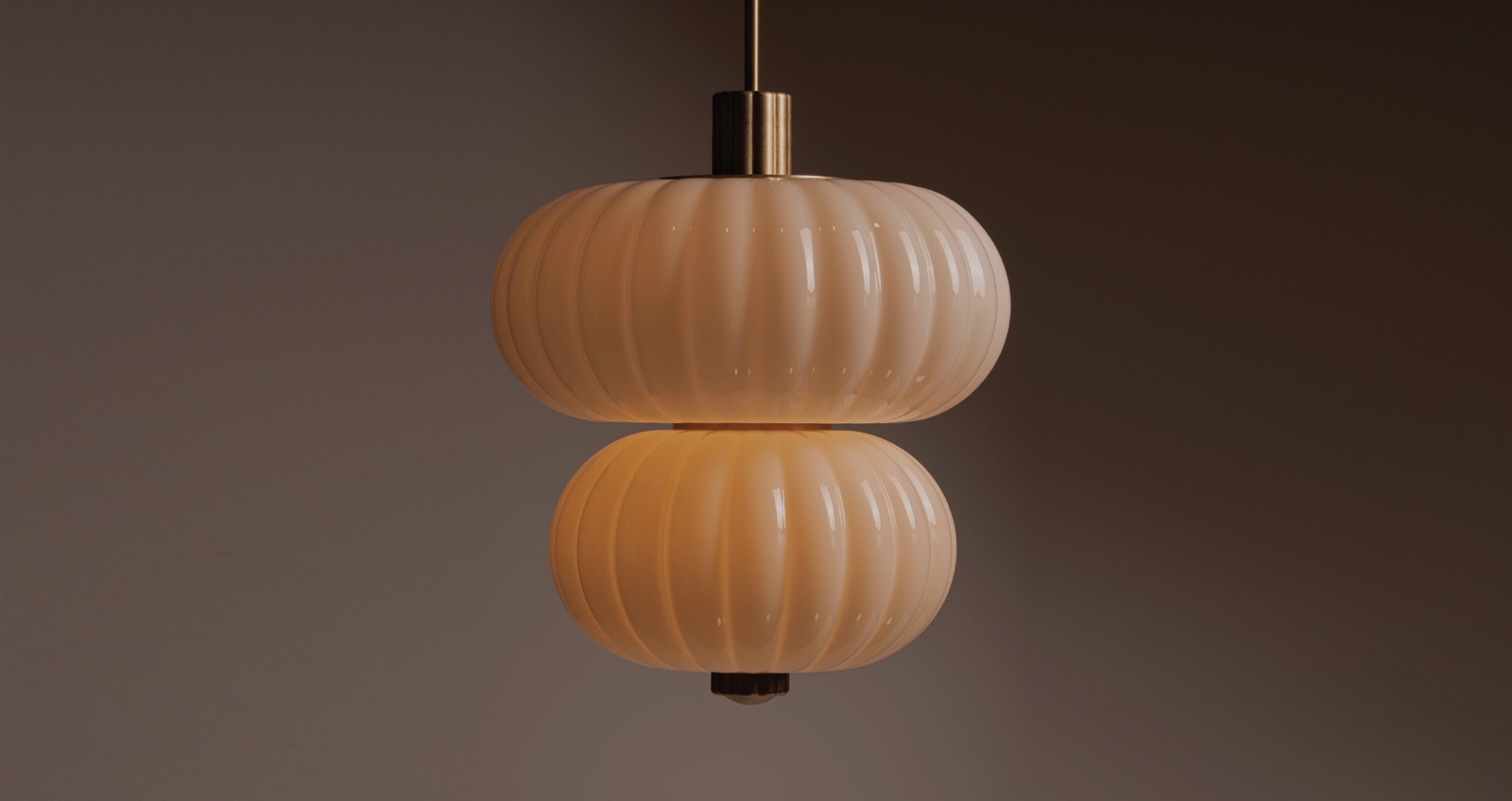 Roll & Hill Cloud Pendelleuchte mit gerippten Schirmen