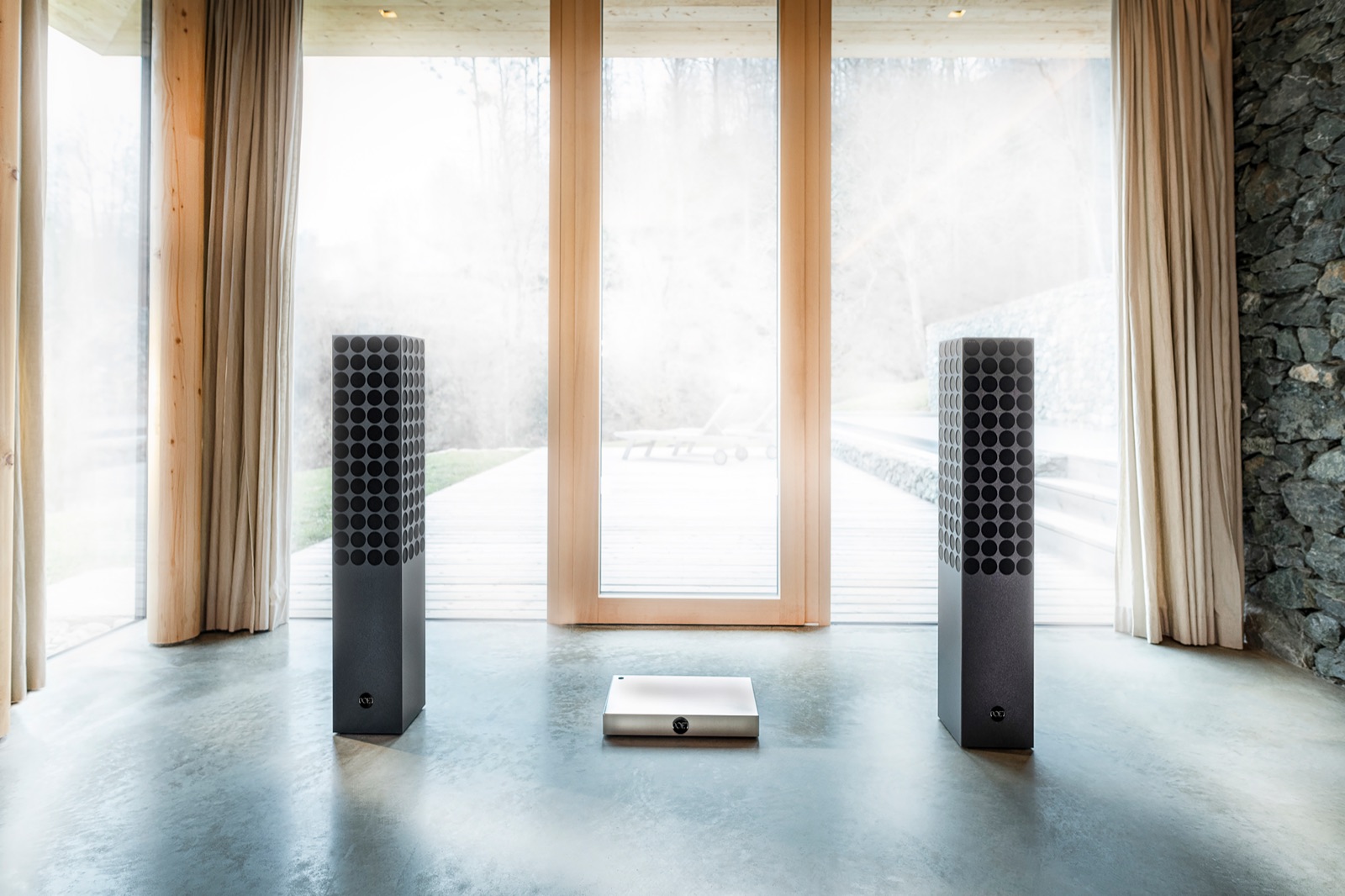 POET m-sinfonetta° – 2.1-Stereo-System mit Standsäulen
